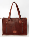 American Darling Hand Tooled Hair On Genuine Leather Women Bag Western Handbag Purse
