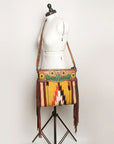 American Darling Cross Body I Hand Tooled Hair-On Genuine Leather Women Bag Western Handbag Purse
