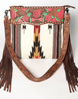 American Darling Signature Crossbody Hand Tooled Saddle Blanket Genuine Leather Women Bag Western Handbag Purse