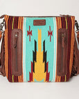 American Darling Signature Crossbody Hand Tooled Saddle Blanket Genuine Leather Women Bag Western Handbag Purse
