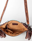 American Darling Signature Crossbody Hand Tooled Saddle Blanket Genuine Leather Women Bag Western Handbag Purse