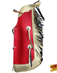 Hilason Western Leather Kids Junior Youth Pro Rodeo Bull Riding Chaps