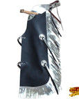 Hilason Western Leather Kids Junior Youth Pro Rodeo Bull Riding Chaps