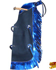 Hilason Western Leather Kids Junior Youth Pro Rodeo Bull Riding Chaps
