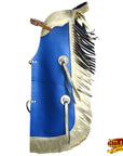 Hilason Western Leather Kids Junior Youth Pro Rodeo Bull Riding Chaps
