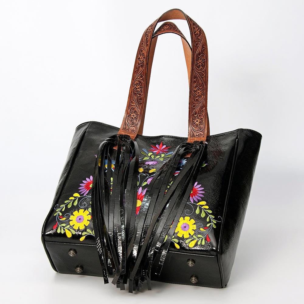 American Darling ADBGZ627 Tote Hand Tooled Genuine Leather Women Bag Western Handbag Purse