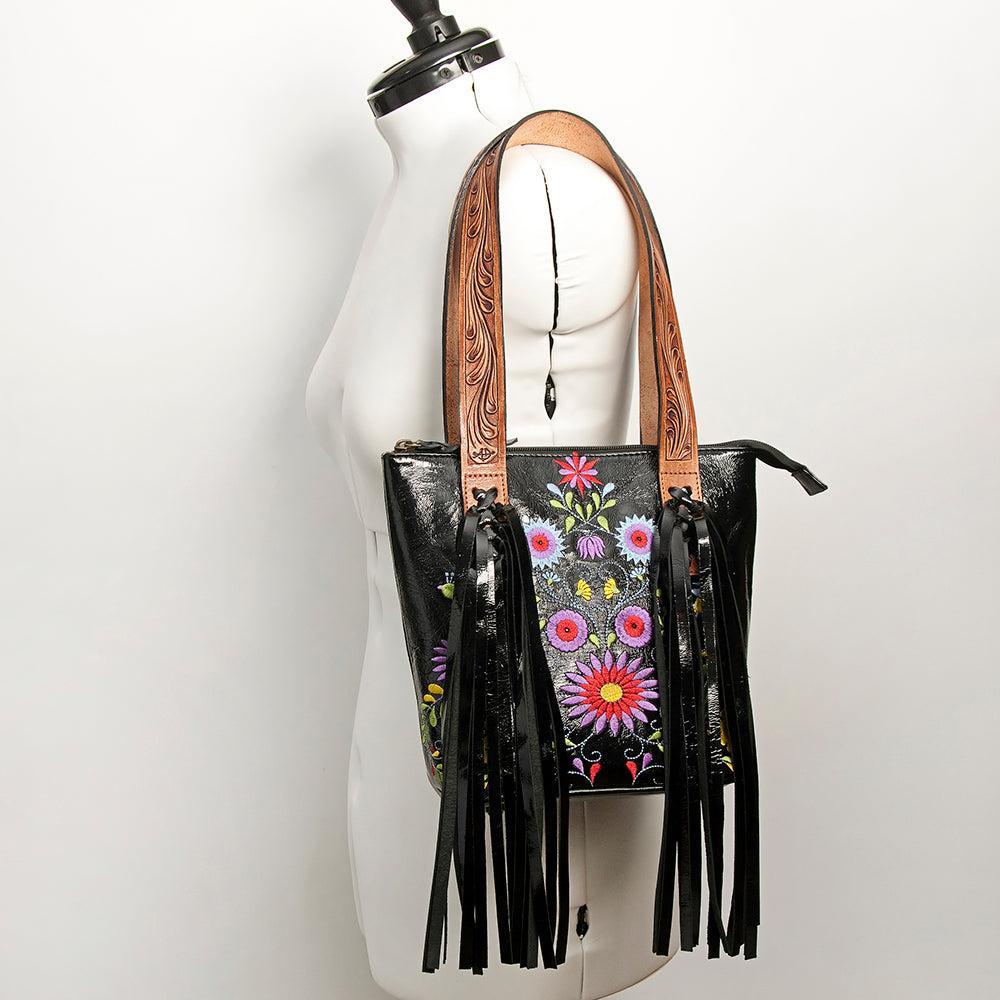 American Darling ADBGZ628 Tote Hand Tooled Genuine Leather Women Bag Western Handbag Purse