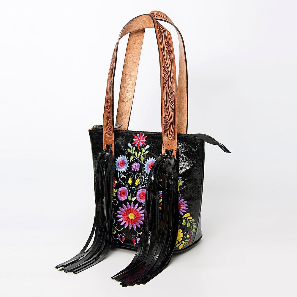 American Darling ADBGZ628 Tote Hand Tooled Genuine Leather Women Bag Western Handbag Purse