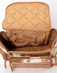 ADBG860B American Darling Hand Tooled Hair On Genuine Leather Women Bag Western Handbag Purse