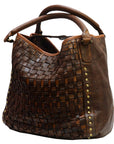 Never Mind Nmbgm124B Tote Vintage Handmade Genuine Cowhide Leather Women Bag Western Handbag Purse