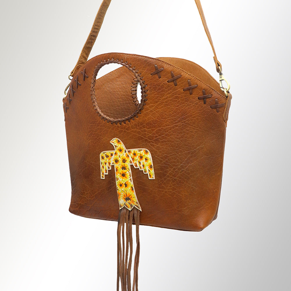 American Darling ADBGM257B Bucket Genuine Leather Women Bag Western Handbag Purse