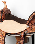 Durable Flex Tree Western Saddle With American Leather Designed For Barrel Trail