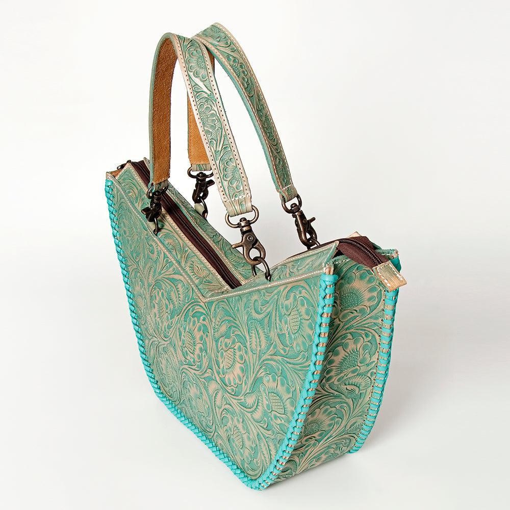 ADBG831B American Darling Hand Tooled Genuine Leather Women Bag Western Handbag Purse