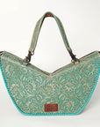 ADBG831B American Darling Hand Tooled Genuine Leather Women Bag Western Handbag Purse