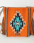 American Darling Signature Crossbody Hand Tooled Saddle Blanket Genuine Leather Women Bag Western Handbag Purse