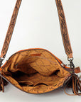 American Darling Signature Crossbody Hand Tooled Saddle Blanket Genuine Leather Women Bag Western Handbag Purse