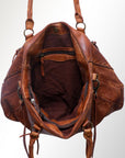 Never Mind Nmbgm125 Tote Vintage Handmade Genuine Cowhide Leather Women Bag Western Handbag Purse