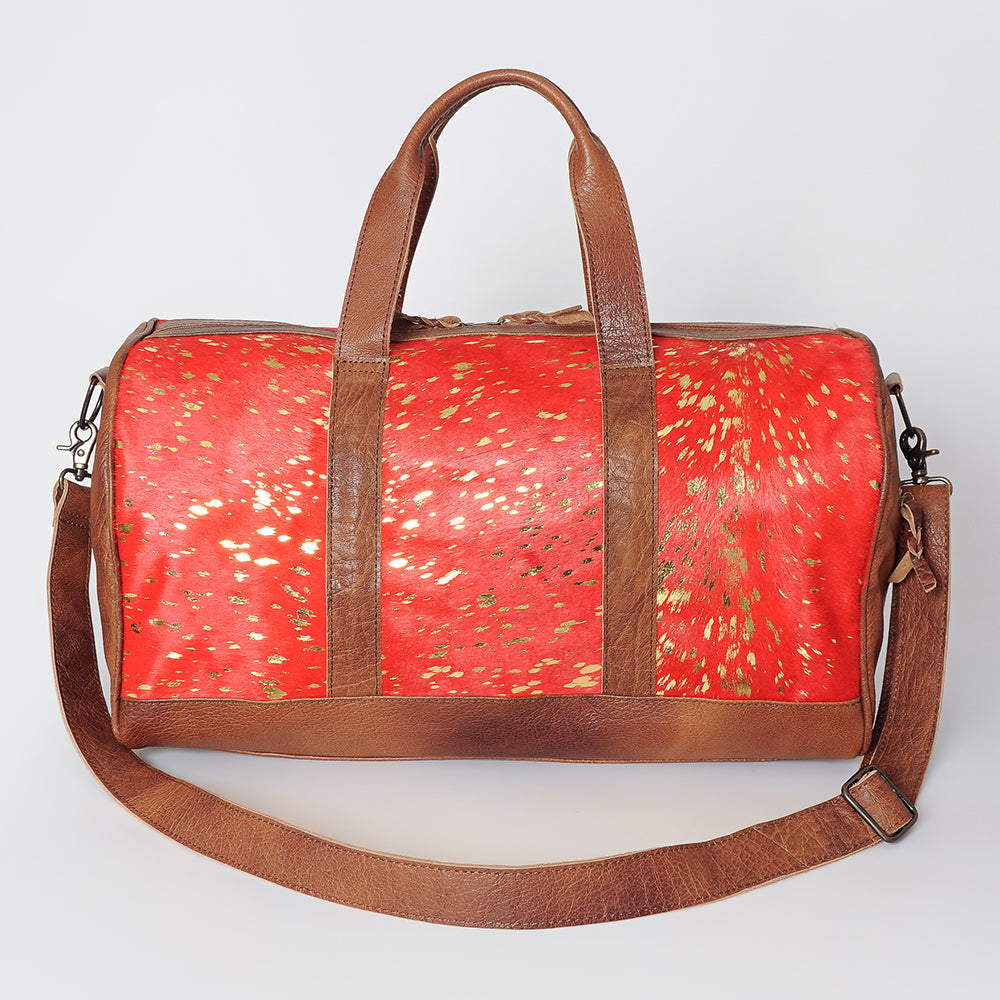 American Darling Women's Duffel Bag Western Hair On Genuine Leather Handbag and Ladies Purse