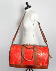 American Darling Women's Duffel Bag Western Hair On Genuine Leather Handbag and Ladies Purse