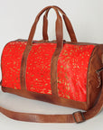 American Darling Women's Duffel Bag Western Hair On Genuine Leather Handbag and Ladies Purse