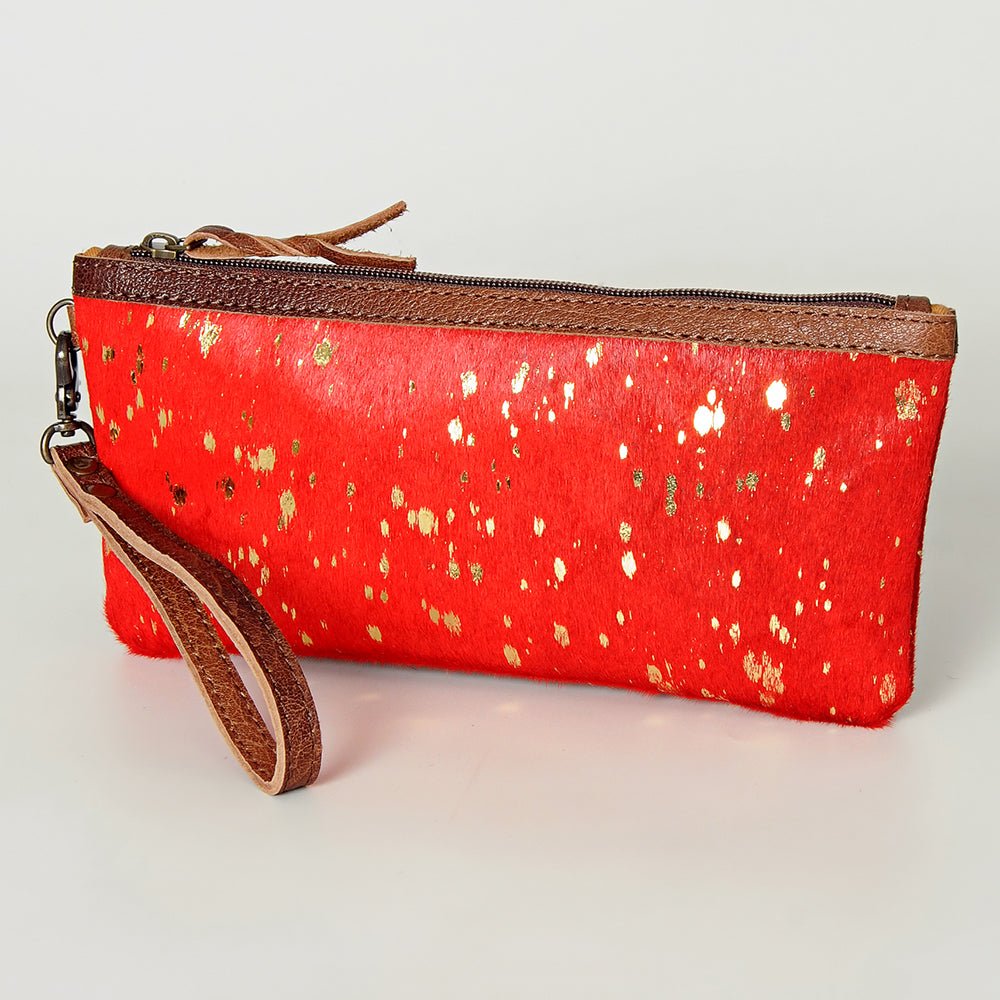 American Darling Wristlet Genuine Leather Women Bag W. Handbag Purse –