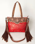 American Darling Tote Hair On Genuine Leather Women Bag Western Handbag Purse