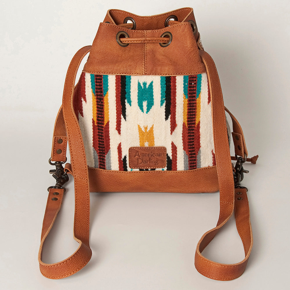 ADBG862A American Darling Hand Tooled Saddle Blanket Genuine Leather Women Bag Western Handbag Purse