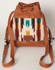 ADBG862A American Darling Hand Tooled Saddle Blanket Genuine Leather Women Bag Western Handbag Purse