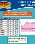 Hilason 600D Winter Waterproof Pony Horse Turnout Blanket Royal Blue