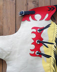 Hilason Pro Rodeo Bronc Bull-Riding Show Genuine Leather Chaps