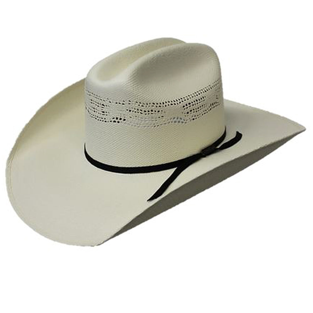 7 5/8 In Lone star Hat Biz Mens Fisher Bangora Straw Western Hat  Natural