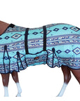Hilason Horse Fly Sheet Uv Protect Mesh Bug Mosquito Summer Turquoise Aztec