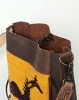 American Darling Large Crossbody Saddle Blanket Genuine Leather Western Women Bag Handbag Purse | Western Crossbody Bag | Travel Crossbody Bags | College Crossbody Bag | Casual Crossbody Bag