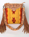 American Darling Cross Body Hand Tooled Saddle Blanket Genuine Leather Women Bag Western Handbag Purse