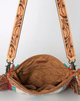 American Darling Cross Body Hand Tooled Saddle Blanket Genuine Leather Women Bag Western Handbag Purse