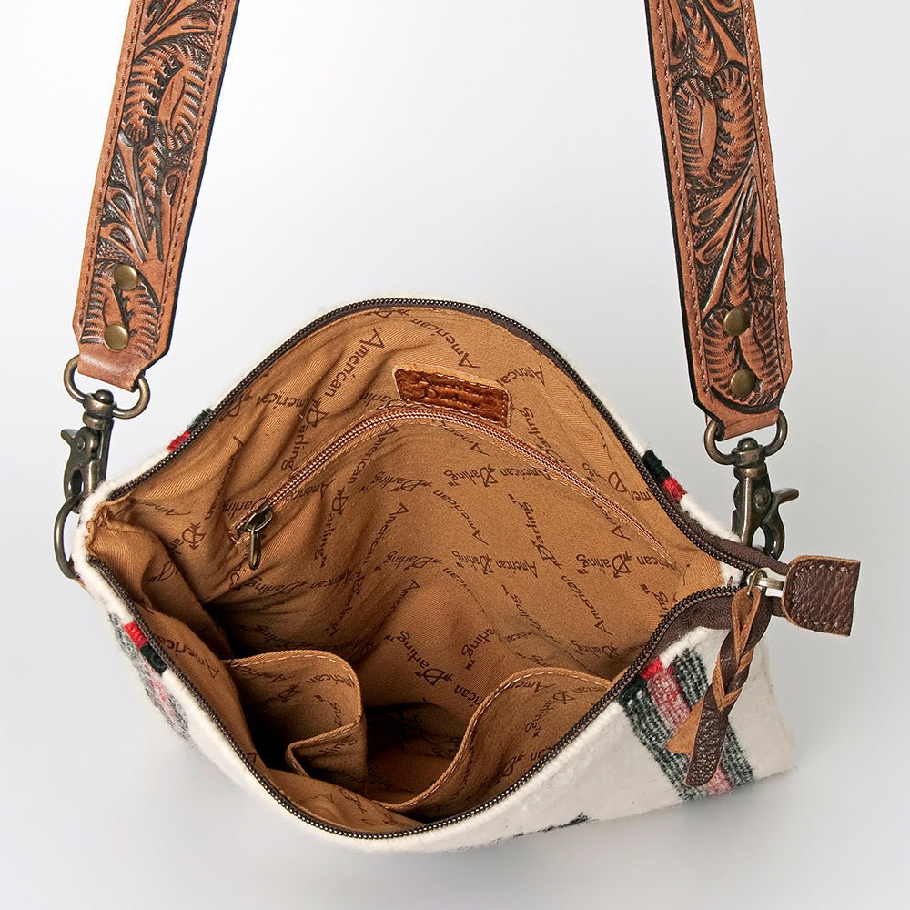 ADBG864B American Darling Saddle Blanket Genuine Leather Women Bag Western Handbag Purse