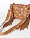 American Darling Messenger Hand Tooled Genuine Leather Women Bag Western Handbag Purse