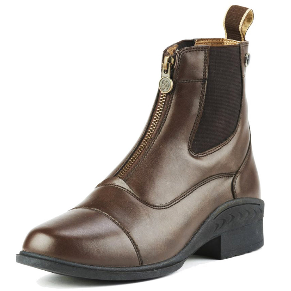 Ovation Quantum Zip Paddock Ladies synthetic leather Shoes Brown