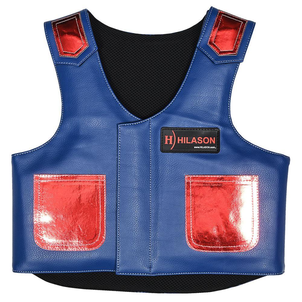 Hilason Kids Junior Youth Bull Riding Pro Rodeo Leather Protective Vest
