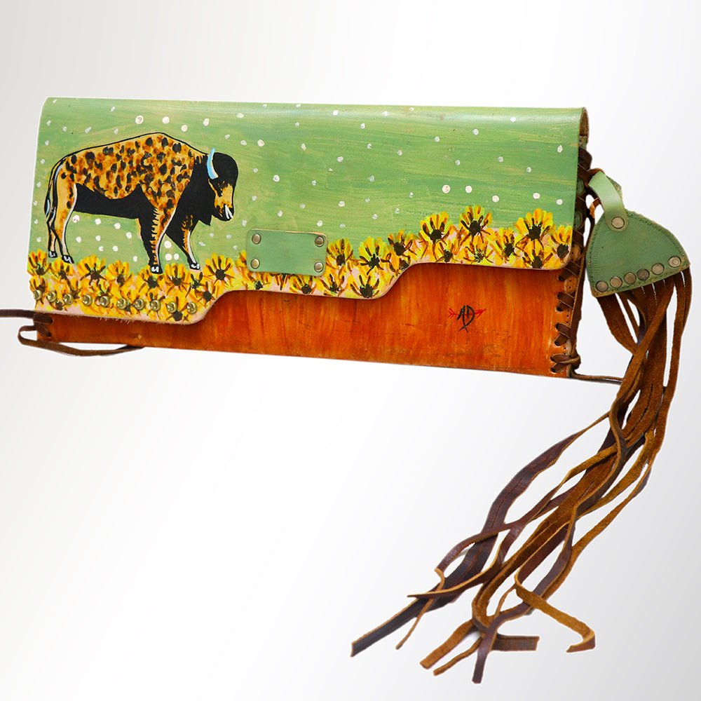 American Darling Envelope Genuine Leather Women Bag Western Handbag Purse