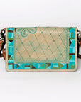 American Darling Organizer Saddle Blanket Genuine Leather Western Women Bag Handbag Purse | for Cute Travel