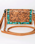American Darling Organiser Bag Handcrafted from Crocodile Embossed Genuine Leather with YKK Zipper and Detachable Strap
