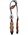 Bar H Equine Horse Leather One Ear Headstall