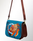 American Darling Messenger Genuine Leather women bag western handbag purse