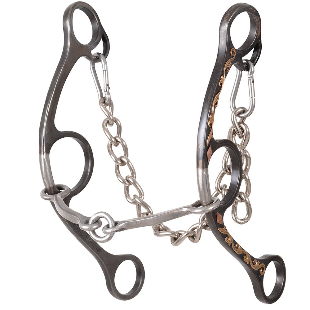 Classic Equine H. Barrel Bit Long Shank Twisted Wire Stainless Snaffle