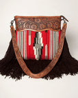 American Darling ADBGZ629 Large Crossbody Hand Tooled Saddle Blanket Genuine Leather Women Bag Western Handbag Purse