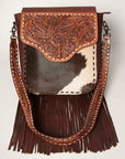 American Darling TOTE Upcycled Wool Genuine Leather women bag western handbag purse