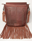 American Darling TOTE Upcycled Wool Genuine Leather women bag western handbag purse