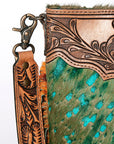ADBGS192AA American Darling Hand Tooled Hair On Genuine Leather Women Bag Western Handbag Purse