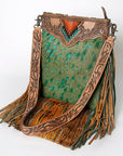 ADBGS192AA American Darling Hand Tooled Hair On Genuine Leather Women Bag Western Handbag Purse